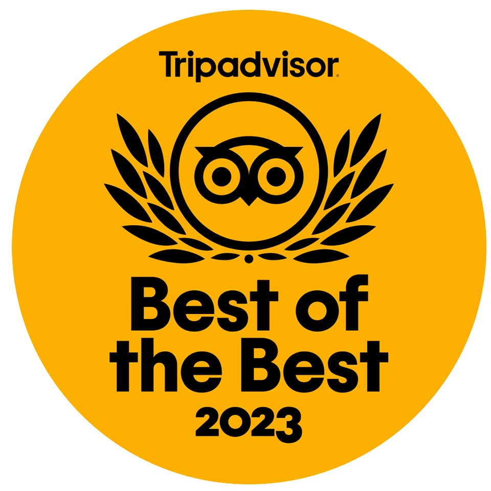 Voted Best of the Best TOP 25 by Trip Advisor 2023